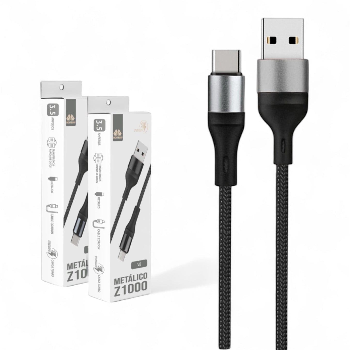 CABLE METÁLICO Z102 MOVISUN CARGA RÁPIDA 3.5A