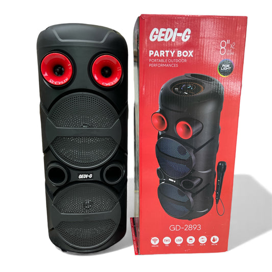 PARLANTE GEDI-G 8”X2              PARTY BOX