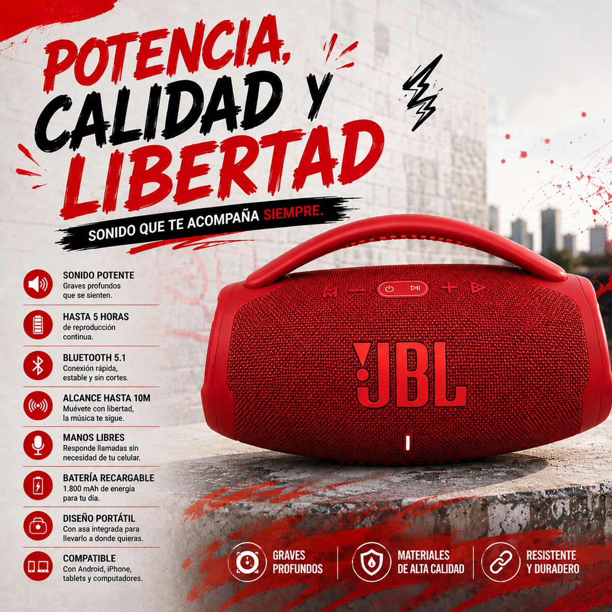 PARLANTE TIPO JBL