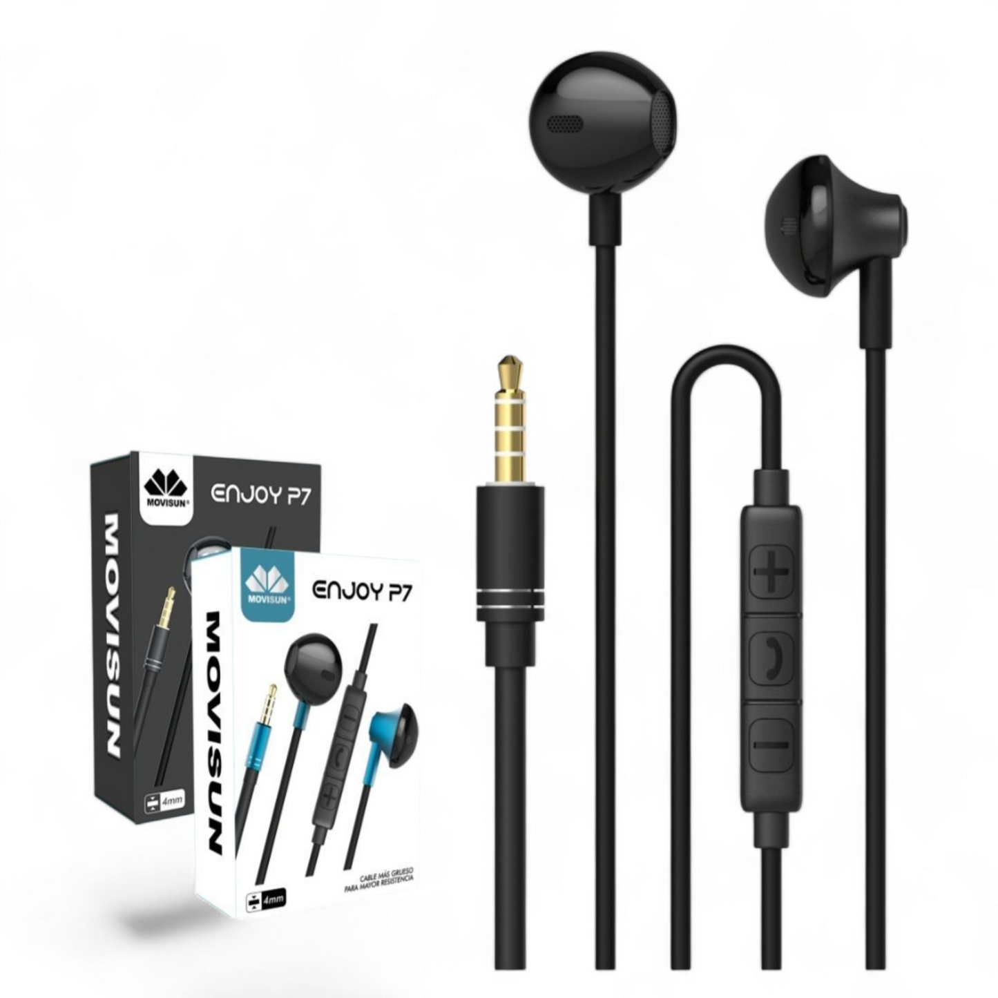 AUDÍFONOS MOVISUN ENJOY P7 – SONIDO ESTÉREO Y CABLE REFORZADO