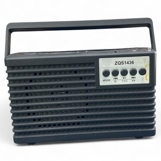 PARLANTE BLUETOOTH ZQS1436 CON LUZ LED Y FUNCIÓN TWS
