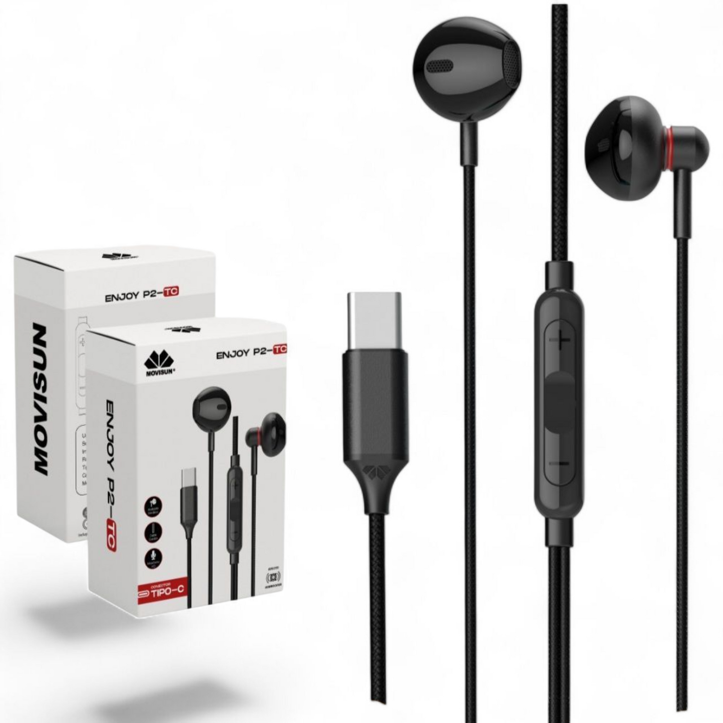 AUDÍFONOS MOVISUN ENJOY P2 TC – SONIDO POTENTE Y CONECTOR TIPO C
